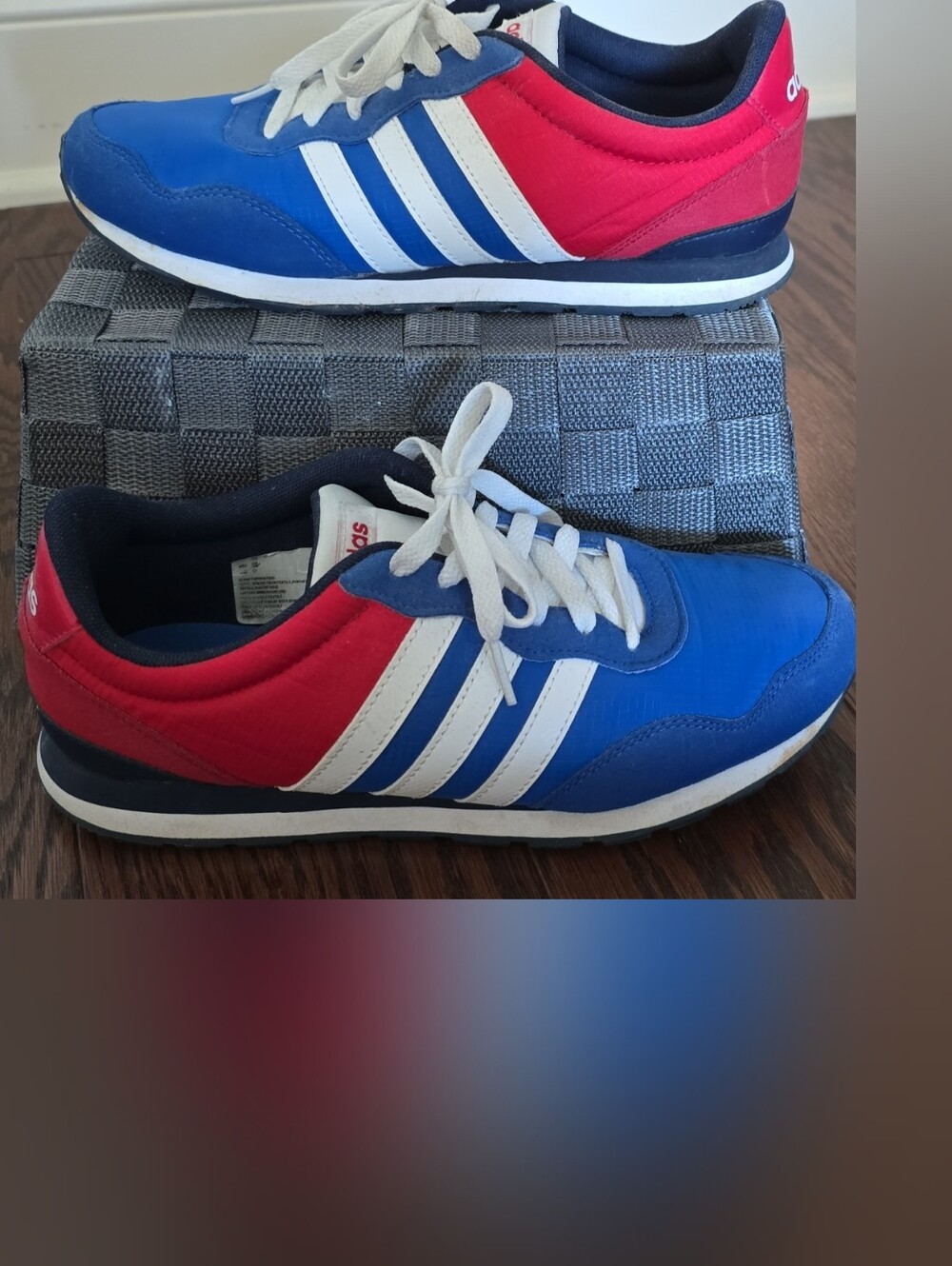 Adidas Blue and Red Sneaker